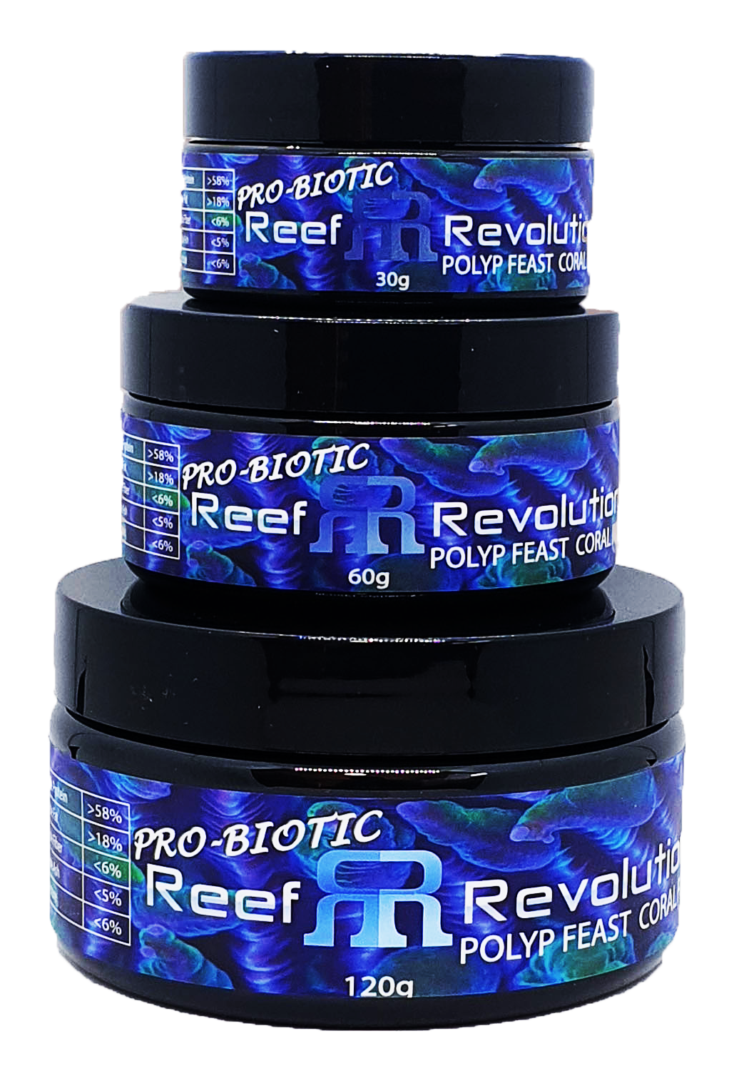 Reef Revolution Polyp Feast Probiotic coral food with beneficial bacteria for reef aquarium nutrient control Probiotic coral food Polyp Feast with bacteria strains for marine aquarium nutrient stability Polyp Feast Probiotic high protein coral nutrition with beneficial bacteria for LPS SPS coral growth Coral feeding with Polyp Feast Probiotic marine plankton and bacteria supplement for reef tanks